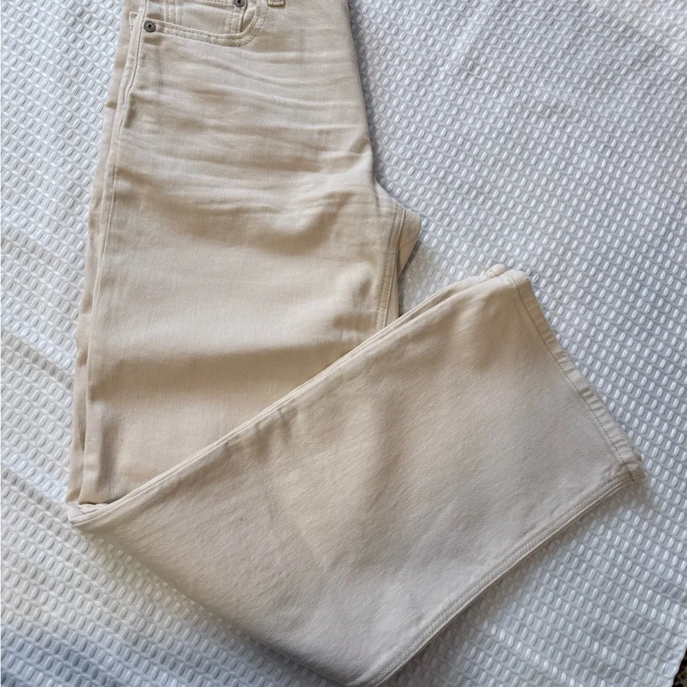 #38 Women's Cream American Eagle Jeans 14” - Picture 4 of 7